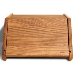 Breka Flat Top Bread Box With Removable Lid In European Oak