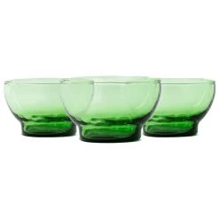 Casablanca Market Handblown Bowl – Set Of 3 -Cooking Tools Store casablanca market handblown bowl set of 3 equipment casablanca market green 663646