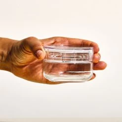 Cellarmate Charmy Clear Storage Jars — Short -Cooking Tools Store cellarmate charmy clear storage jars short equipment japan gold small 170ml 647990