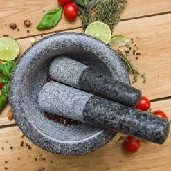 ChefSofi Extra Large 5-Cup Mortar And Pestle -Cooking Tools Store chefsofi extra large 5 cup mortar and pestle equipment chefsofi 786206