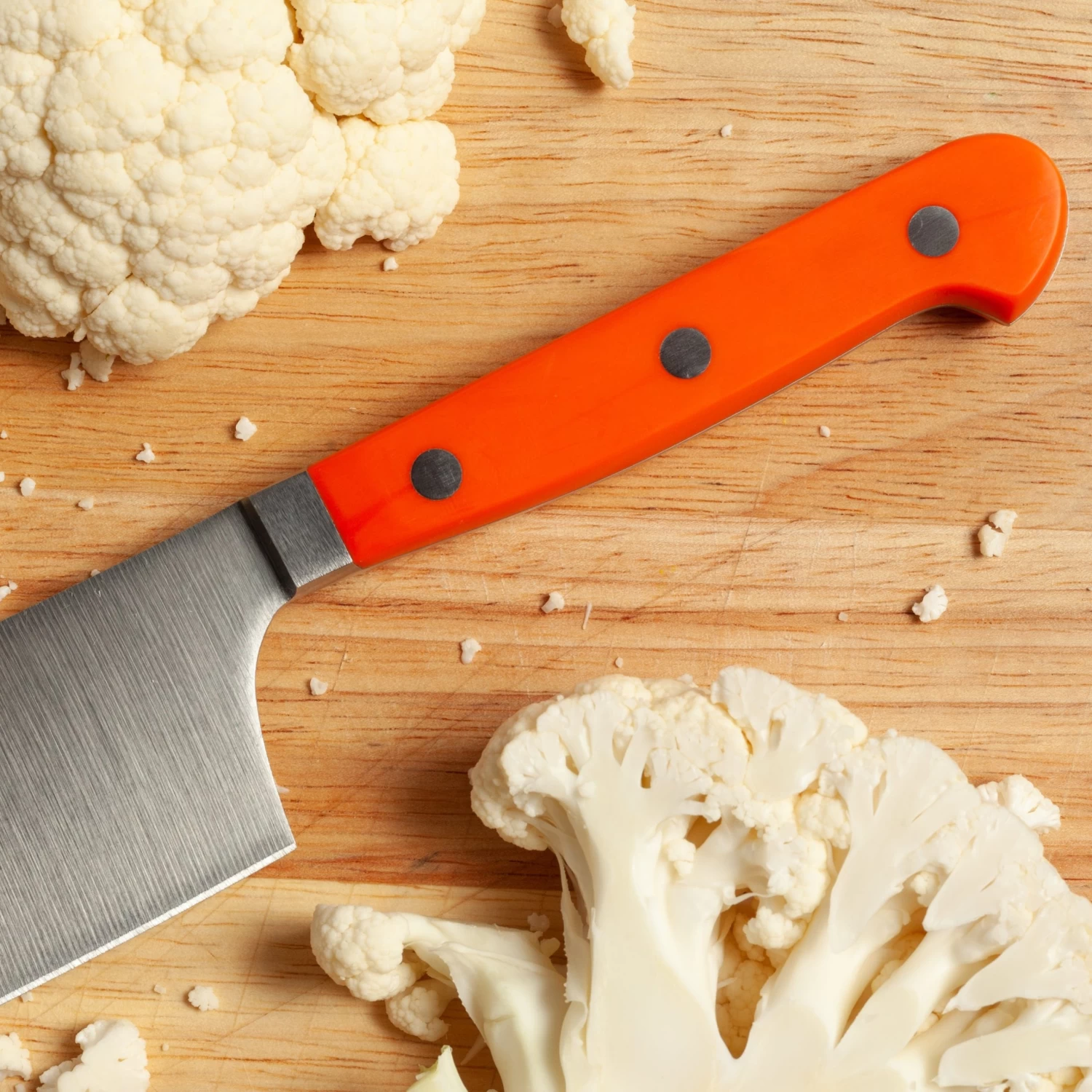 Christopher Kimball For Henckels International Orange 6.5” Nakiri Knife 5 Christopher Kimball For Henckels International Orange 6.5” Nakiri Knife - Image 3