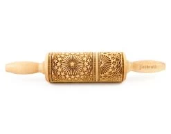 Folkroll Engraved Rolling Pin - Junior Rosette