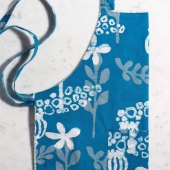 Global Mamas Marina Blue Reversible Flour Sack Apron -Cooking Tools Store global mama s marina blue reversible flour sack apron global mamas 28527115698233