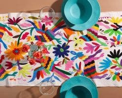 Guelaguetza Designs Multicolor Otomi Table Runner -Cooking Tools Store guelaguetza designs multicolor otomi table runner camino de tenango guelaguetza designs 28306604949561