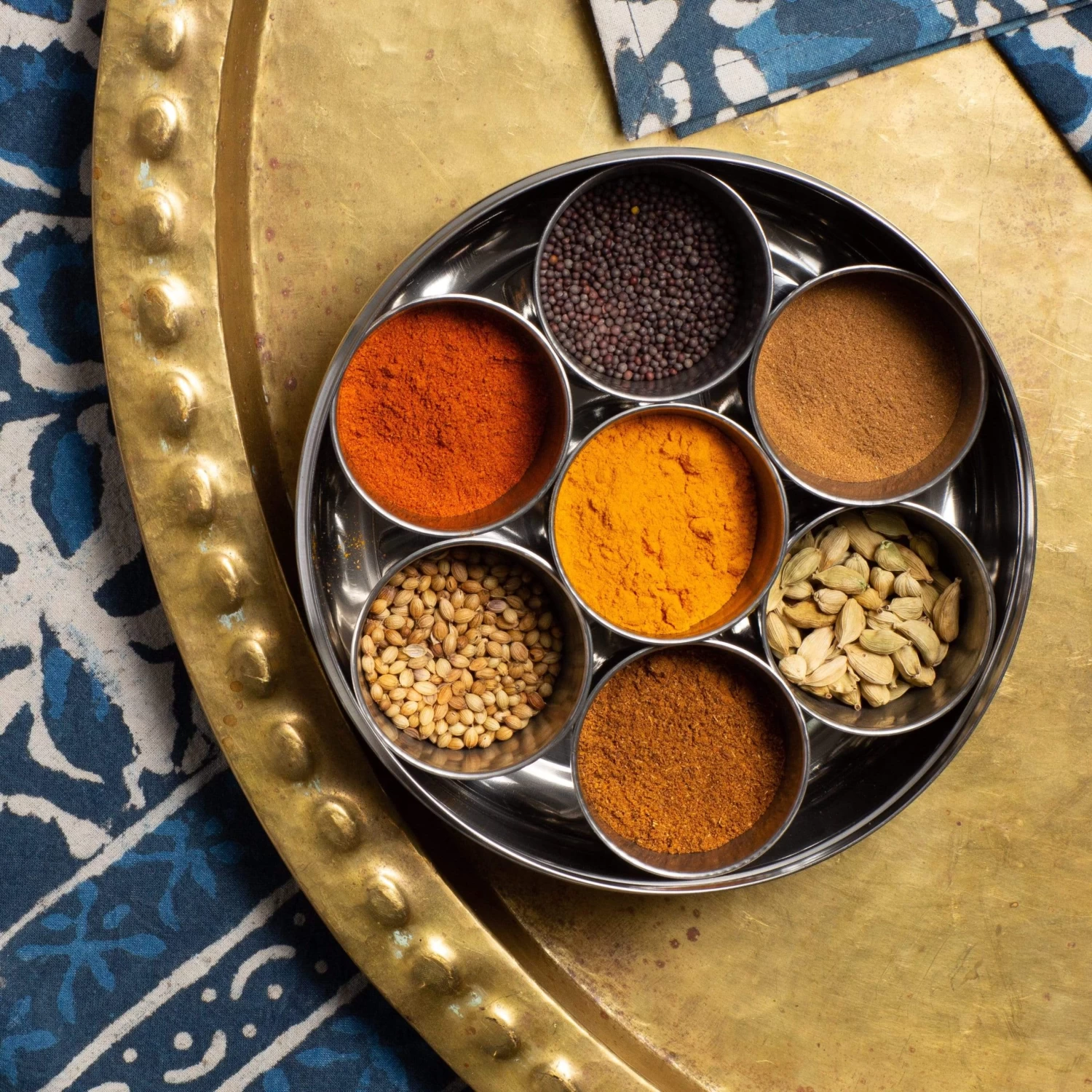 Indian Tiffin Masala Dabba Spice Tin 4 Indian Tiffin Masala Dabba Spice Tin - Image 2