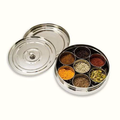 Indian Tiffin Masala Dabba Spice Tin 3 Indian Tiffin Masala Dabba Spice Tin