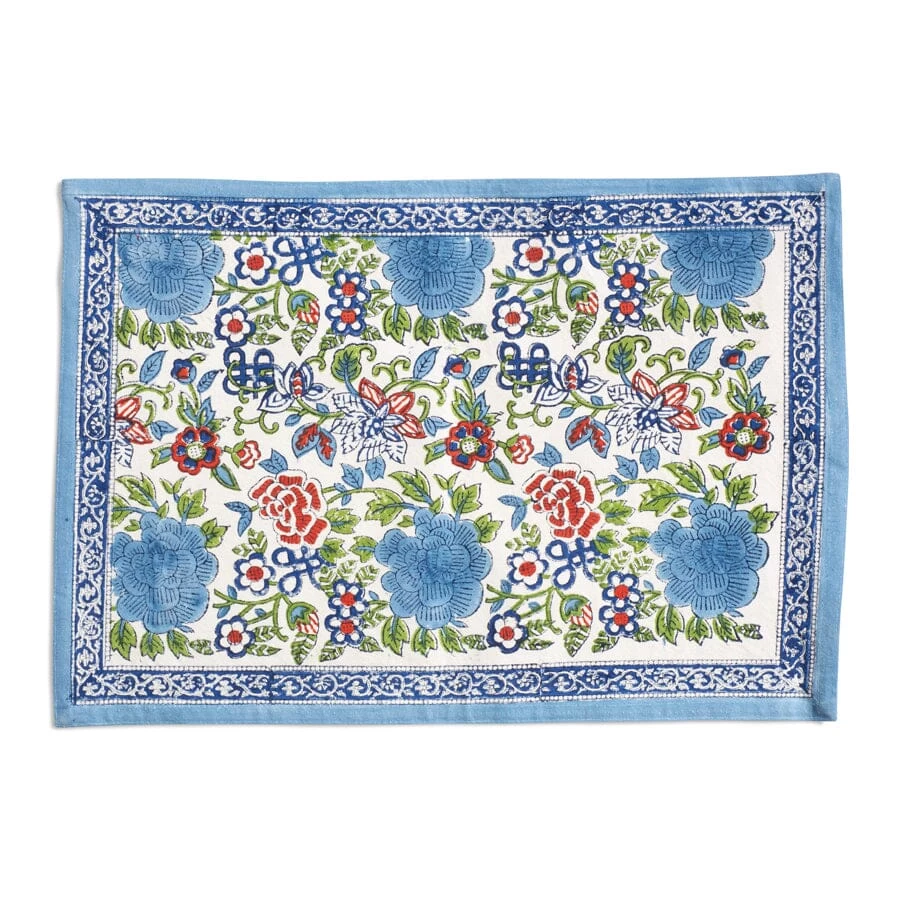 J. Catma Colonial Garden Pattern Placemats 3 J. Catma Colonial Garden Pattern Placemats