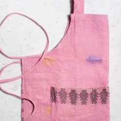 J. Catma Upcycled Kantha Apron — Red/Pink Color Way 8 J. Catma Upcycled Kantha Apron — Red/Pink Color Way -Cooking Tools Store j catma upcylcled kantha apron red pink colorway j catma 28529623302201