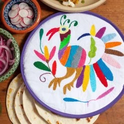 Lolo Mercadito Hand-Embroidered Tortilla Warmers -Cooking Tools Store lolo mercadito hand embroidered tortilla warmers lolo mercadito 28220674441273