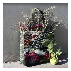 Maron Bouillie Market Tote "Eggplant - Zucchini" -Cooking Tools Store maron bouillie market tote eggplant zucchini la boite a maron 511224