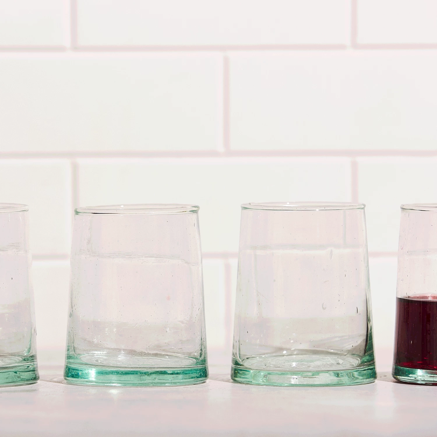 Marrakesh Recycled Wine Glasses — Set Of 6 3 Marrakesh Recycled Wine Glasses — Set Of 6