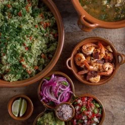 Mexican Terra Cotta Triple-Bowl Appetizer Plate -Cooking Tools Store mexican terra cotta triple bowl appetizer plate ancient cookware 28231526318137