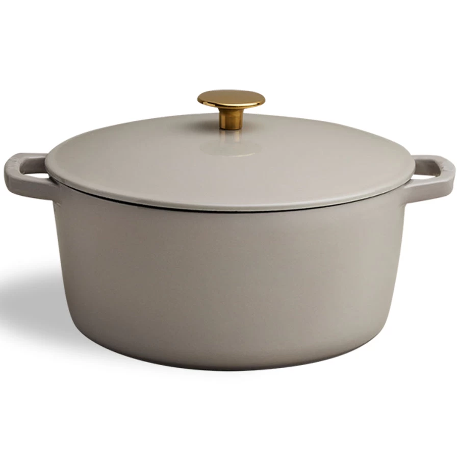 Milo By Kana 5.5-Quart Enameled Dutch Oven — Pebble 2 Milo By Kana 5.5-Quart Enameled Dutch Oven — Pebble
