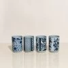 Miya Company Blue Patterns Teacups — Set Of 4 -Cooking Tools Store miya company blue patterns teacups set of 4 coffee tea cups miya company 984748