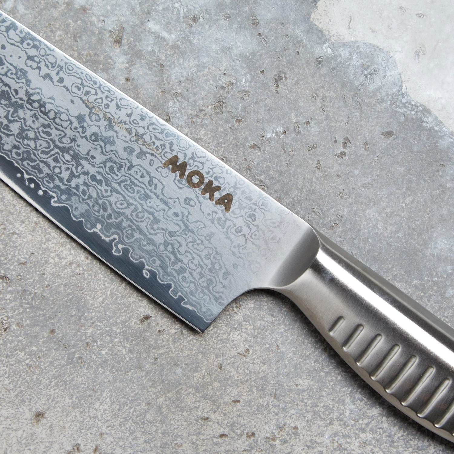 Suncraft MOKA Damascus Santoku 4 Suncraft MOKA Damascus Santoku - Image 2