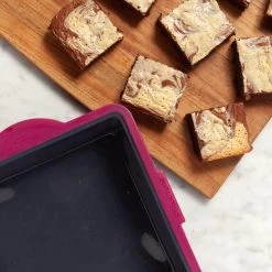 Trudeau Structure Silicone Pro 8" Square Cake Pan -Cooking Tools Store trudeau structure silicone 8 square pro cake pan milk street store 28378180288569