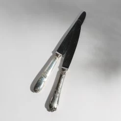 Vintage French Assorted Flatware Knives — Set Of 4