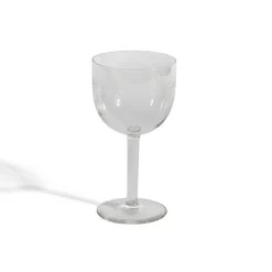 Vintage French Wine Large Glass Eclectic Pair