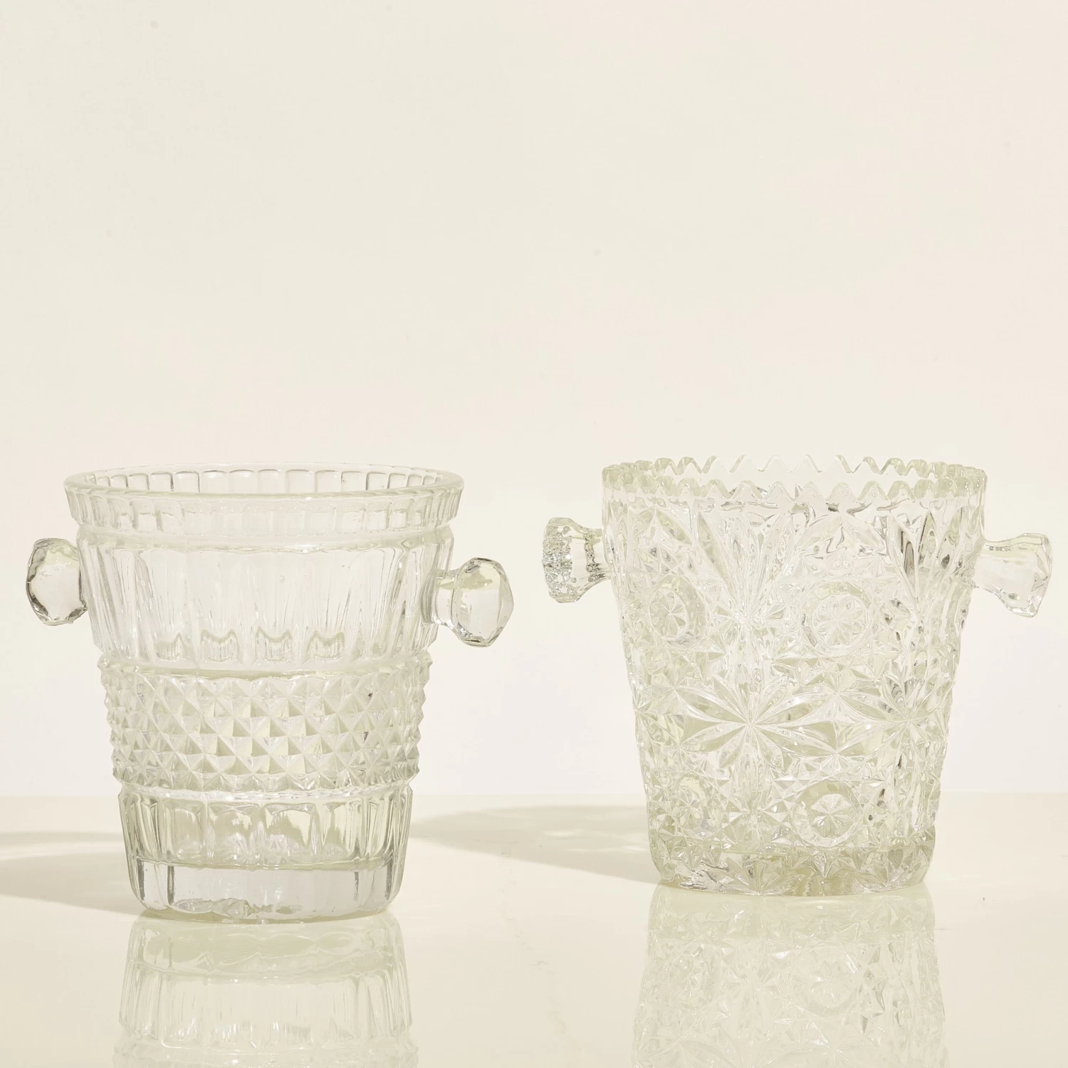 Vintage Glass Ice Bucket 6 Vintage Glass Ice Bucket - Image 4