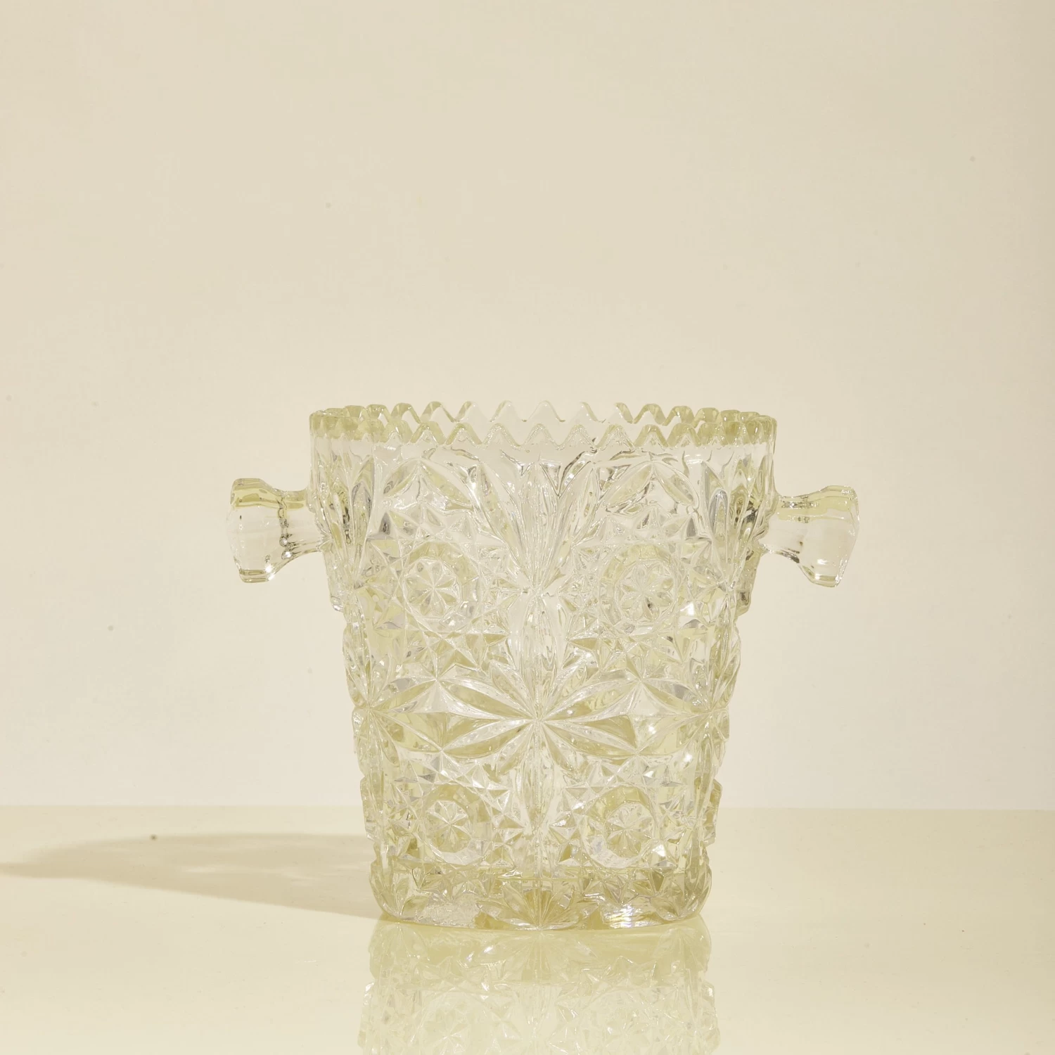 Vintage Glass Ice Bucket 5 Vintage Glass Ice Bucket - Image 3