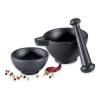 Zassenhaus Cast-Iron Mortar And Pestle Three-Piece Set -Cooking Tools Store zassenhaus cast iron mortar and pestle three piece set zassenhaus 28315474821177
